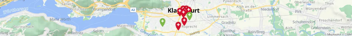 Map view for Pharmacies emergency services nearby Viktringer Vorstadt (Klagenfurt  (Stadt), Kärnten)